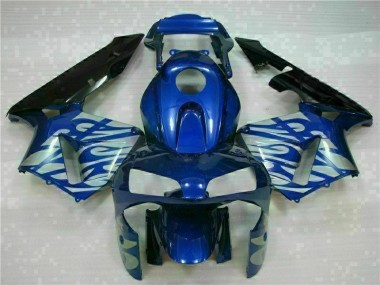 2003-2004 Blue with Silver Flame Honda CBR600RR Motorbike Fairing UK Factory