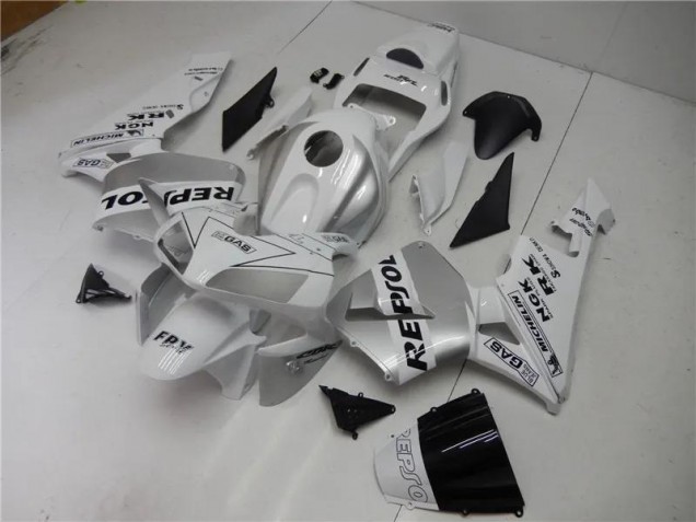 2003-2004 Silver White Black Repsol Honda CBR600RR Motorcycle Fairings Kit UK Factory 2003-2004 Silver White Black Repsol Honda CBR600RR Motorcycle Fairings Kit UK Factory