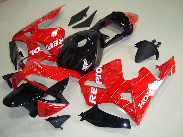 2003-2004 Black Spider Man Repsol Honda CBR600RR Motorcycle Fairing Kits UK Factory 2003-2004 Black Spider Man Repsol Honda CBR600RR Motorcycle Fairing Kits UK Factory