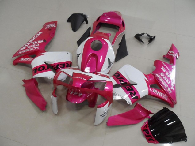 2003-2004 Pink Repsol Honda CBR600RR Bike Fairings UK Factory 2003-2004 Pink Repsol Honda CBR600RR Bike Fairings UK Factory