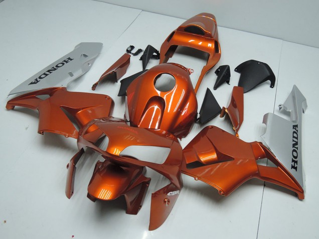 2003-2004 Orange Silver Honda CBR600RR Motorbike Fairing UK Factory 2003-2004 Orange Silver Honda CBR600RR Motorbike Fairing UK Factory