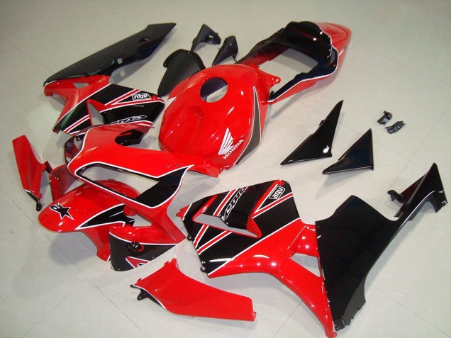2003-2004 Red Black Honda CBR600RR Motorbike Fairing Kits UK Factory 2003-2004 Red Black Honda CBR600RR Motorbike Fairing Kits UK Factory