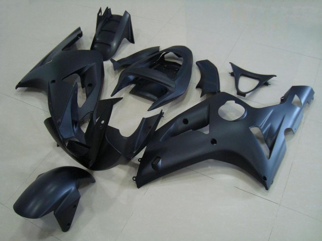 2003-2004 Matte Black Kawasaki ZX6R Motorcycle Fairing Kits UK Factory 2003-2004 Matte Black Kawasaki ZX6R Motorcycle Fairing Kits UK Factory