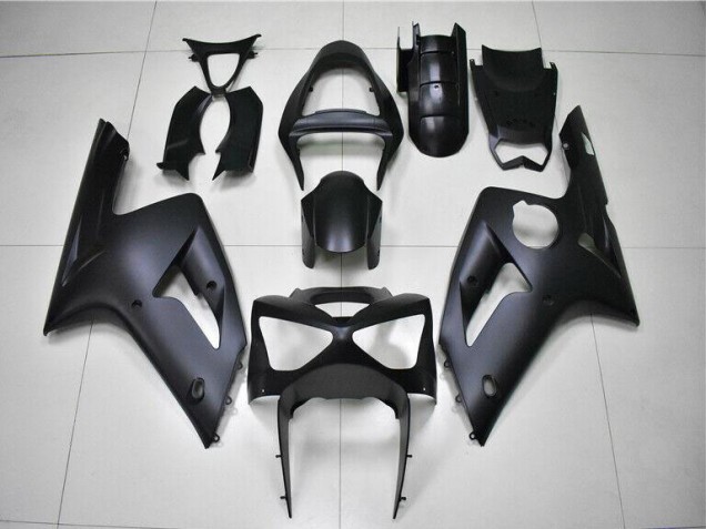 2003-2004 Matte Black Kawasaki ZX6R Motorbike Fairing Kits UK Factory 2003-2004 Matte Black Kawasaki ZX6R Motorbike Fairing Kits UK Factory