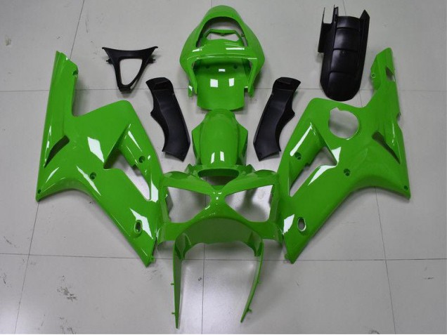 2003-2004 Green Kawasaki ZX6R Replacement Fairings UK Factory 2003-2004 Green Kawasaki ZX6R Replacement Fairings UK Factory