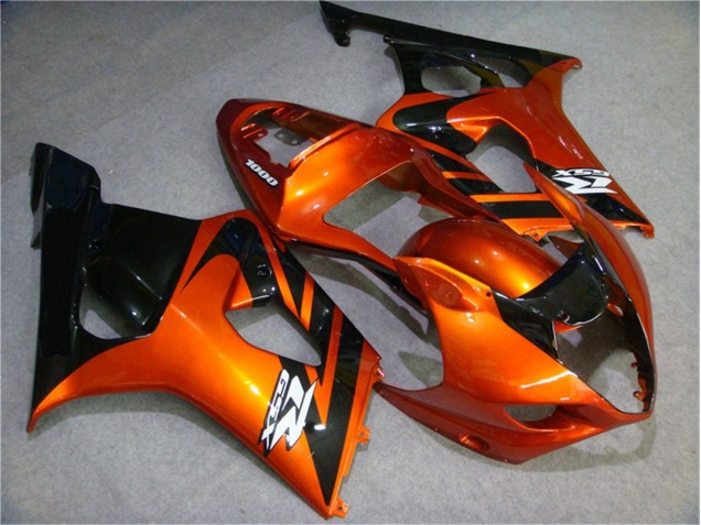 2003-2004 Orange Black Suzuki GSXR 1000 Motorcycle Fairing Kits UK Factory 2003-2004 Orange Black Suzuki GSXR 1000 Motorcycle Fairing Kits UK Factory
