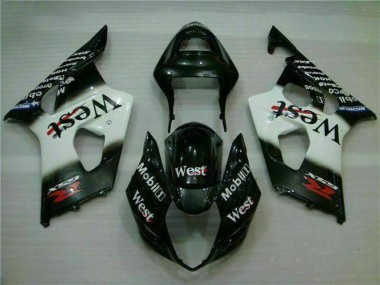 2003-2004 White Black Suzuki GSXR 1000 Motorbike Fairing UK Factory