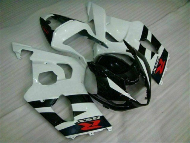 2003-2004 White Black Suzuki GSXR 1000 Motorcyle Fairings UK Factory 2003-2004 White Black Suzuki GSXR 1000 Motorcyle Fairings UK Factory