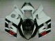 2003-2004 White Black Suzuki GSXR 1000 Motorcyle Fairings UK Factory 2003-2004 White Black Suzuki GSXR 1000 Motorcyle Fairings UK Factory