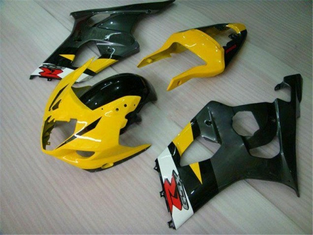 2003-2004 Yellow Black Suzuki GSXR 1000 Motorcycle Fairings Kit UK Factory 2003-2004 Yellow Black Suzuki GSXR 1000 Motorcycle Fairings Kit UK Factory