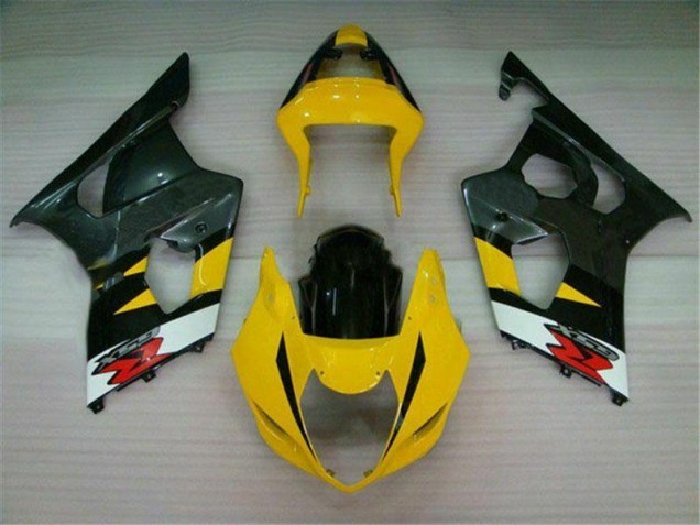 2003-2004 Yellow Black Suzuki GSXR 1000 Motorcycle Fairings Kit UK Factory 2003-2004 Yellow Black Suzuki GSXR 1000 Motorcycle Fairings Kit UK Factory