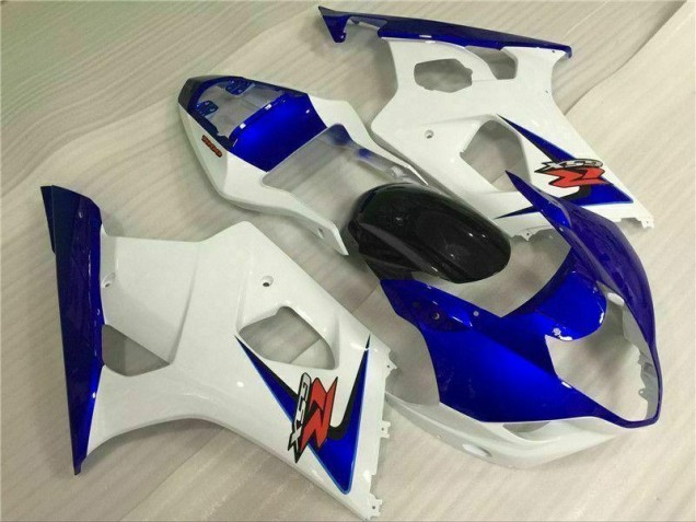 2003-2004 White Blue Suzuki GSXR 1000 Bike Fairings UK Factory 2003-2004 White Blue Suzuki GSXR 1000 Bike Fairings UK Factory
