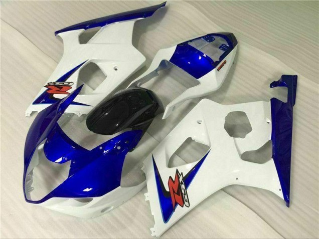 2003-2004 White Blue Suzuki GSXR 1000 Bike Fairings UK Factory 2003-2004 White Blue Suzuki GSXR 1000 Bike Fairings UK Factory