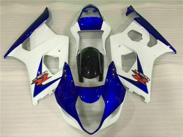 2003-2004 White Blue Suzuki GSXR 1000 Bike Fairings UK Factory 2003-2004 White Blue Suzuki GSXR 1000 Bike Fairings UK Factory