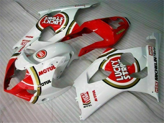 2003-2004 Red White Suzuki GSXR 1000 Motorbike Fairing Kits UK Factory 2003-2004 Red White Suzuki GSXR 1000 Motorbike Fairing Kits UK Factory