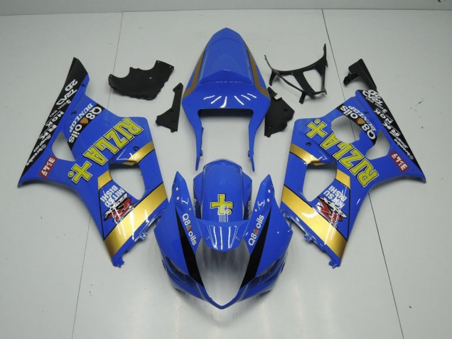 2003-2004 Blue Rizla Suzuki GSXR 1000 Motorcycle Fairings Kits UK Factory 2003-2004 Blue Rizla Suzuki GSXR 1000 Motorcycle Fairings Kits UK Factory