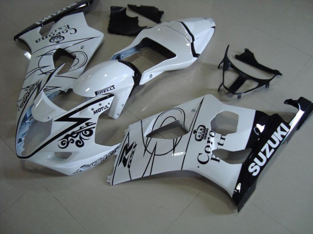 2003-2004 White Corona Suzuki GSXR 1000 Bike Fairings UK Factory 2003-2004 White Corona Suzuki GSXR 1000 Bike Fairings UK Factory
