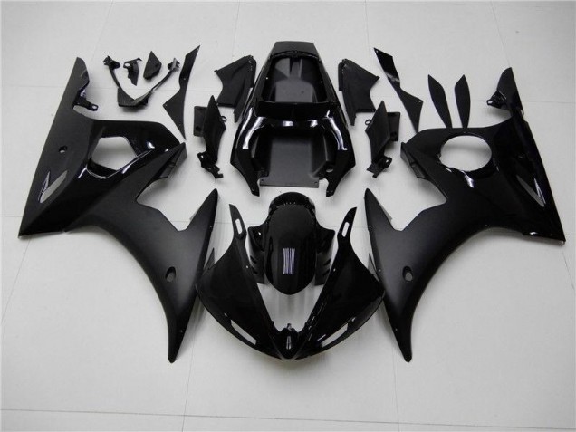 2003-2005 Glossy Matte Black Yamaha YZF R6 Motor Fairings UK Factory 2003-2005 Glossy Matte Black Yamaha YZF R6 Motor Fairings UK Factory