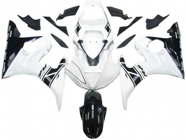 2003-2005 Black White Tribal Yamaha YZF R6 Motorcycle Fairing UK Factory