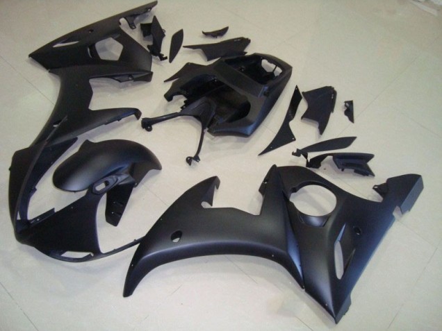 2003-2005 Matte Black Yamaha YZF R6 Moto Fairings UK Factory 2003-2005 Matte Black Yamaha YZF R6 Moto Fairings UK Factory
