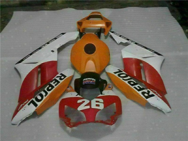 2004-2005 Orange Red Repsol 26 Honda CBR1000RR Motorcycle Bodywork UK Factory 2004-2005 Orange Red Repsol 26 Honda CBR1000RR Motorcycle Bodywork UK Factory