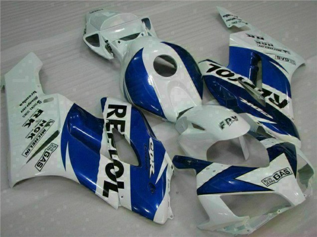 2004-2005 White Blue Repsol Honda CBR1000RR Motorbike Fairing Kits UK Factory 2004-2005 White Blue Repsol Honda CBR1000RR Motorbike Fairing Kits UK Factory