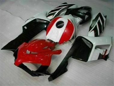 2004-2005 Black White Honda CBR1000RR Motorcycle Fairings Kits UK Factory