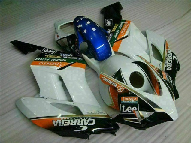 2004-2005 White Blue Honda CBR1000RR Replacement Fairings UK Factory 2004-2005 White Blue Honda CBR1000RR Replacement Fairings UK Factory