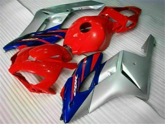 2004-2005 Red Silver Blue Honda CBR1000RR Motorcycle Fairings Kit UK Factory 2004-2005 Red Silver Blue Honda CBR1000RR Motorcycle Fairings Kit UK Factory