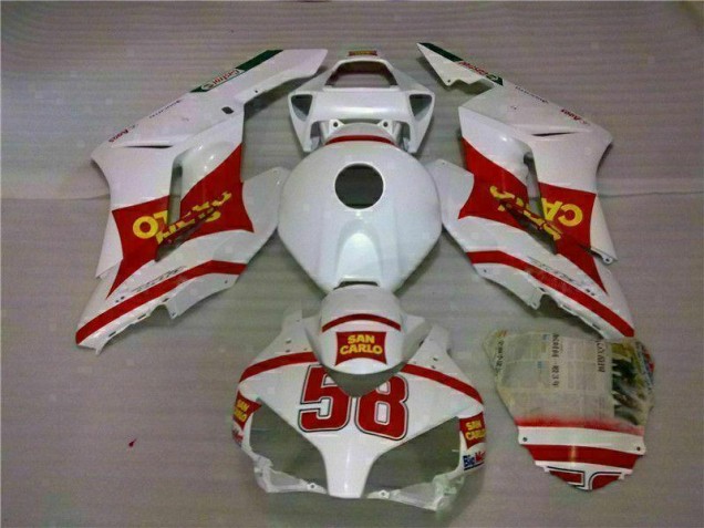 2004-2005 White Red Honda CBR1000RR Motorcycle Fairings UK Factory 2004-2005 White Red Honda CBR1000RR Motorcycle Fairings UK Factory