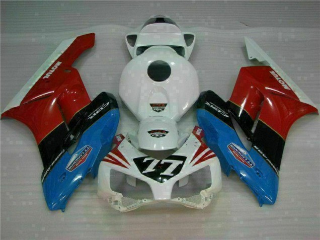 2004-2005 White Red 77 Honda CBR1000RR Motorcycle Fairing Kits UK Factory 2004-2005 White Red 77 Honda CBR1000RR Motorcycle Fairing Kits UK Factory