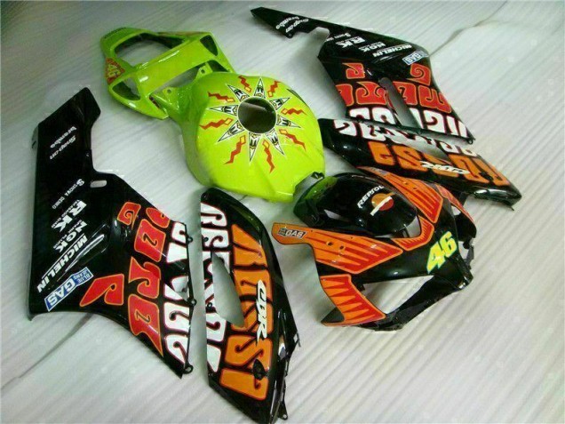 2004-2005 Orange Green Honda CBR1000RR Motor Fairings UK Factory