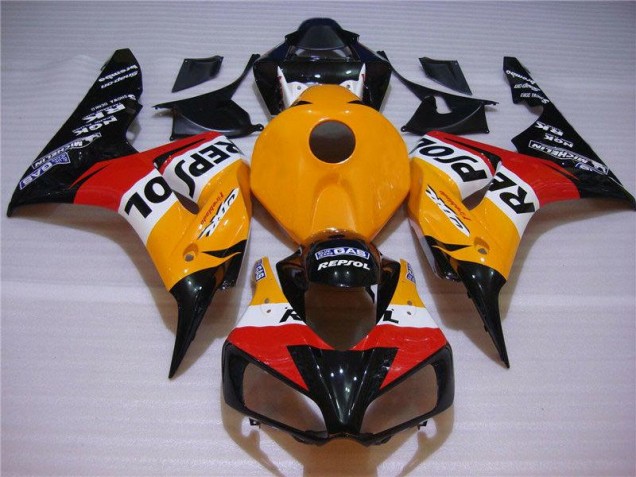 2004-2005 Orange Black Repsol Honda CBR1000RR Motorcycle Fairings Kits UK Factory 2004-2005 Orange Black Repsol Honda CBR1000RR Motorcycle Fairings Kits UK Factory