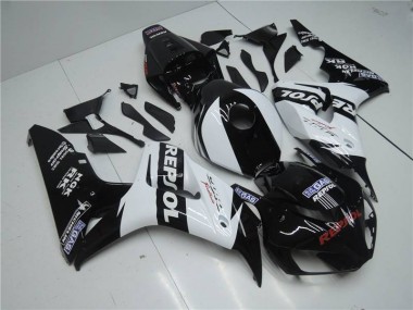 2004-2005 White Black Honda CBR1000RR Motorcycle Fairings MF1347 UK Factory