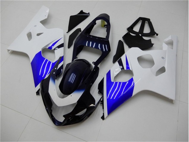 2004-2005 White Blue Suzuki GSXR 600/750 Replacement Motorcycle Fairings UK Factory 2004-2005 White Blue Suzuki GSXR 600/750 Replacement Motorcycle Fairings UK Factory