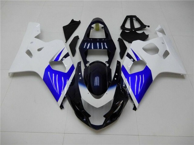 2004-2005 White Blue Suzuki GSXR 600/750 Replacement Motorcycle Fairings UK Factory 2004-2005 White Blue Suzuki GSXR 600/750 Replacement Motorcycle Fairings UK Factory