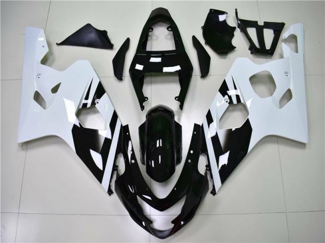 2004-2005 White Black Suzuki GSXR 600/750 Motor Fairings UK Factory 2004-2005 White Black Suzuki GSXR 600/750 Motor Fairings UK Factory