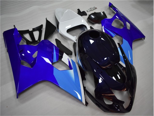 2004-2005 Blue White Suzuki GSXR 600/750 Bike Fairing Kit UK Factory 2004-2005 Blue White Suzuki GSXR 600/750 Bike Fairing Kit UK Factory