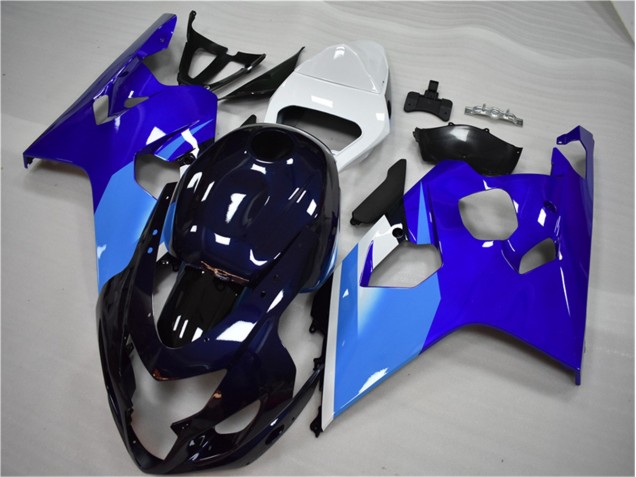2004-2005 Blue White Suzuki GSXR 600/750 Bike Fairing Kit UK Factory 2004-2005 Blue White Suzuki GSXR 600/750 Bike Fairing Kit UK Factory