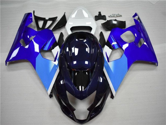 2004-2005 Blue White Suzuki GSXR 600/750 Bike Fairing Kit UK Factory 2004-2005 Blue White Suzuki GSXR 600/750 Bike Fairing Kit UK Factory