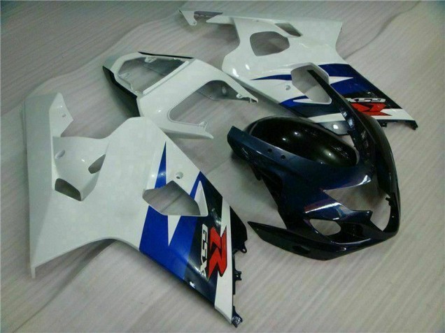 2004-2005 White Black Suzuki GSXR 600/750 Motorcycle Fairing UK Factory 2004-2005 White Black Suzuki GSXR 600/750 Motorcycle Fairing UK Factory