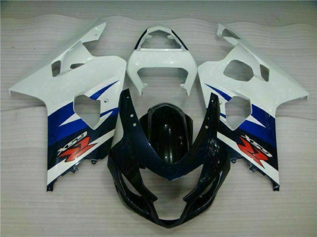 2004-2005 White Black Suzuki GSXR 600/750 Motorcycle Fairing UK Factory 2004-2005 White Black Suzuki GSXR 600/750 Motorcycle Fairing UK Factory