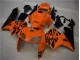 2005-2006 Orange Black Honda CBR600RR Motorbike Fairing UK Factory