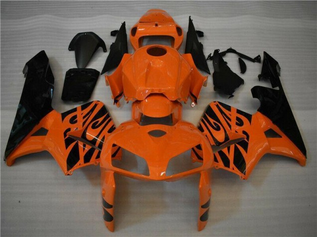 2005-2006 Orange Black Honda CBR600RR Motorbike Fairing UK Factory