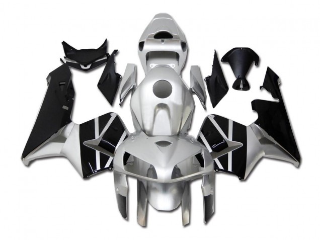 2005-2006 Silver Black Honda CBR600RR Motor Bike Fairings UK Factory 2005-2006 Silver Black Honda CBR600RR Motor Bike Fairings UK Factory