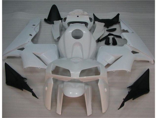2005-2006 White Honda CBR600RR Bike Fairing Kit UK Factory 2005-2006 White Honda CBR600RR Bike Fairing Kit UK Factory