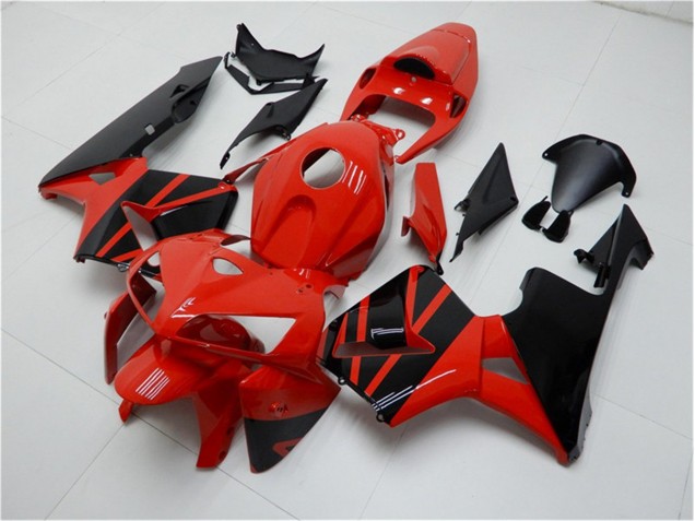 2005-2006 Red Black Honda CBR600RR Motorcycle Fairings Kits UK Factory 2005-2006 Red Black Honda CBR600RR Motorcycle Fairings Kits UK Factory