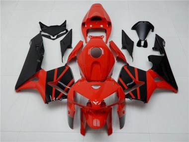 2005-2006 Red Black Honda CBR600RR Motorcycle Fairings Kits UK Factory