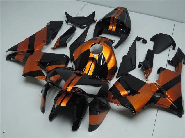 2005-2006 Orange Black Honda CBR600RR Motorcycle Fairing Kits UK Factory 2005-2006 Orange Black Honda CBR600RR Motorcycle Fairing Kits UK Factory