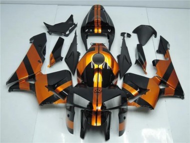 2005-2006 Orange Black Honda CBR600RR Motorcycle Fairing Kits UK Factory